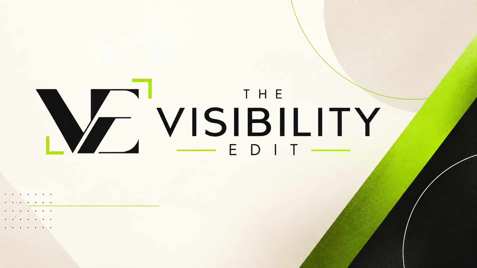 The Visibility Edit brand artwork